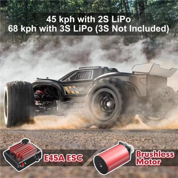 1/16 RTR Brushless Fast RC Cars for Adults, Max 42mph Electric Off-Road RC Truck - Picture 2 of 7